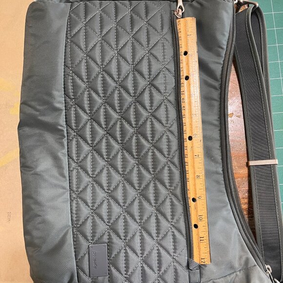 PacSafe Citysafe CS-Series TravelSmith Grey Travel Luggage Quilted Shoulder Bag! - Picture 14 of 16